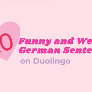 10 Funny and Weird German Sentences on Duolingo